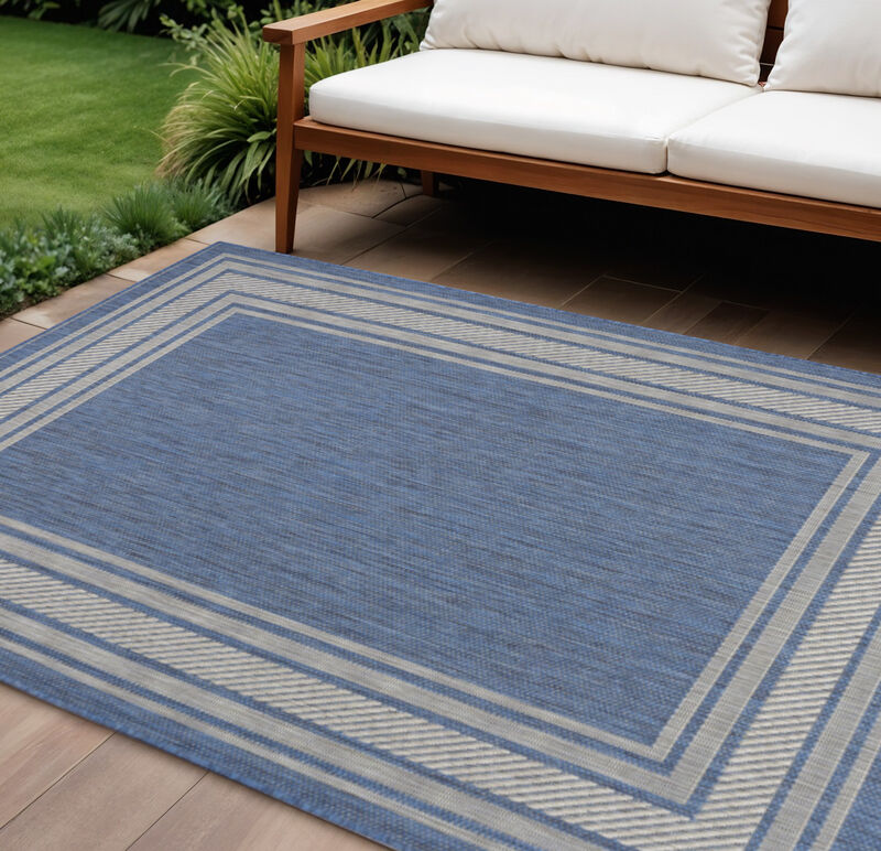 HomeRoots Geometric Indoor Outdoor Area Rug image number 1