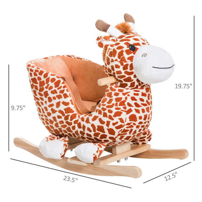 BreeBe Kids Plush Rocker Chair with Sound Effects image number 2
