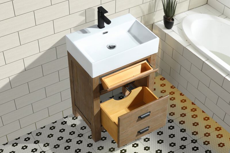 Ava 24" Bathroom Vanity Weathered image number 7