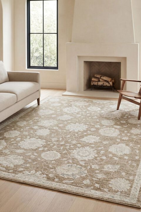 Lauren LRN10 Brown/Beige 2'2" x 7' Runner Rug