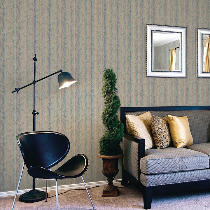 Nordic Elements Damask Bronze Brown Wallpaper G34145