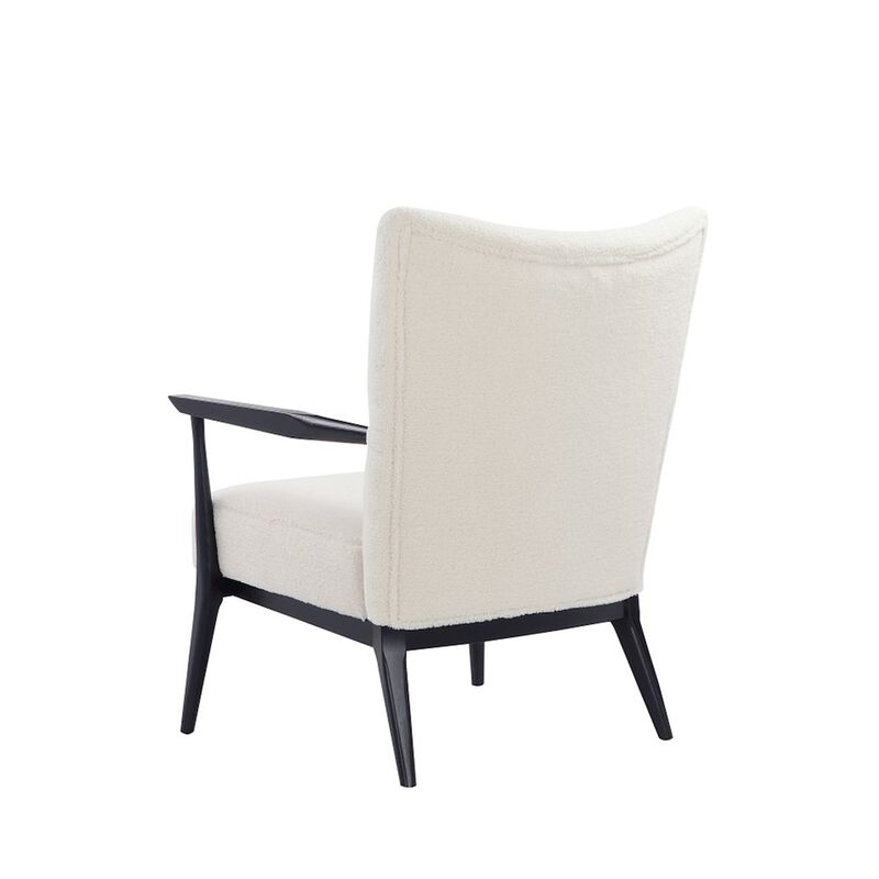 Pangea Home Winnie Lounge Chair Boucle White