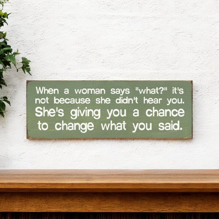 Funny Marriage Quote Wall Decor on Solid Knotty Pine Wood with Hanging Slot