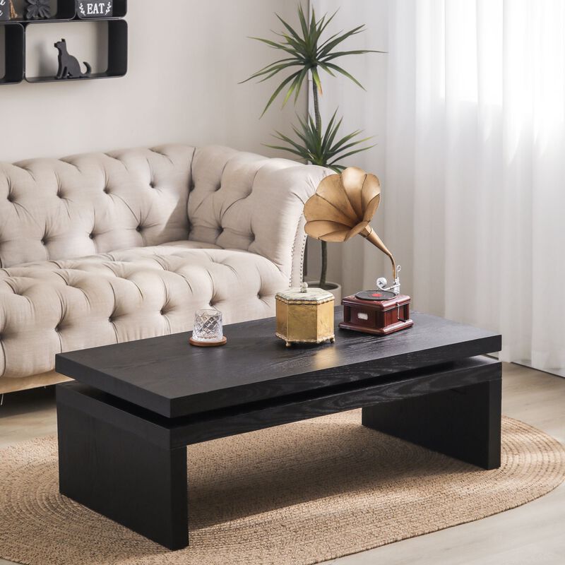 Gister Modern Industrial Coffee Table image number 1