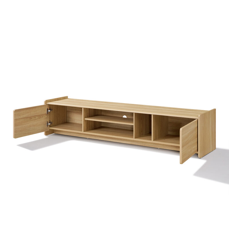 69" Zendic Wood Low-Profile TV Console image number 3