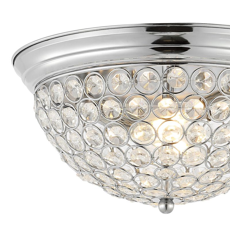 Malia 1-Light Traditional Transitional Iron LED Flush Mount