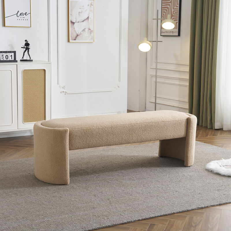 GOODSILO Elegant Long-Shaped Ottoman Bench for Modern Living Rooms and Bedrooms image number 1