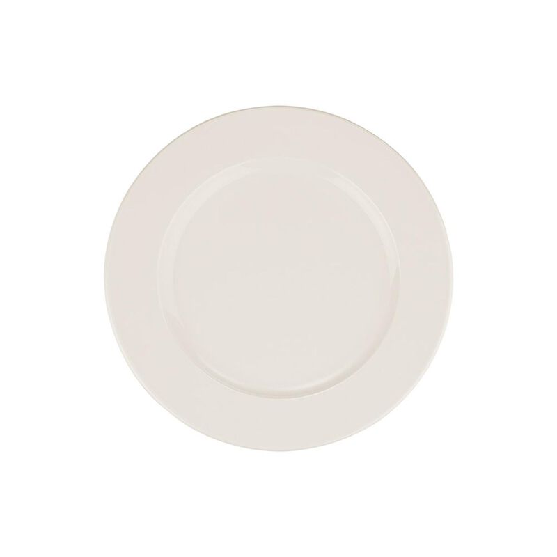 Banquet dia.7.5" Round Warm White Porcelain Plate (Set of 4)