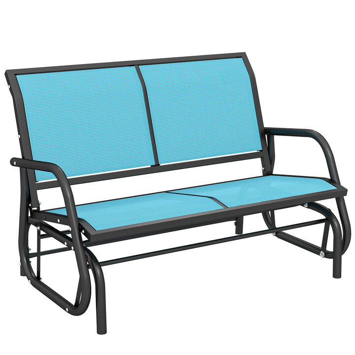 Hivvago 2-Person Outdoor Glider Bench for Patio and Backyard