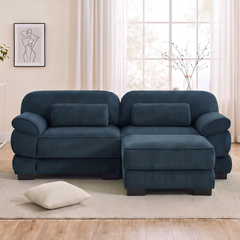 Rongir 2-Seater Sofa with Ottoman image number 1