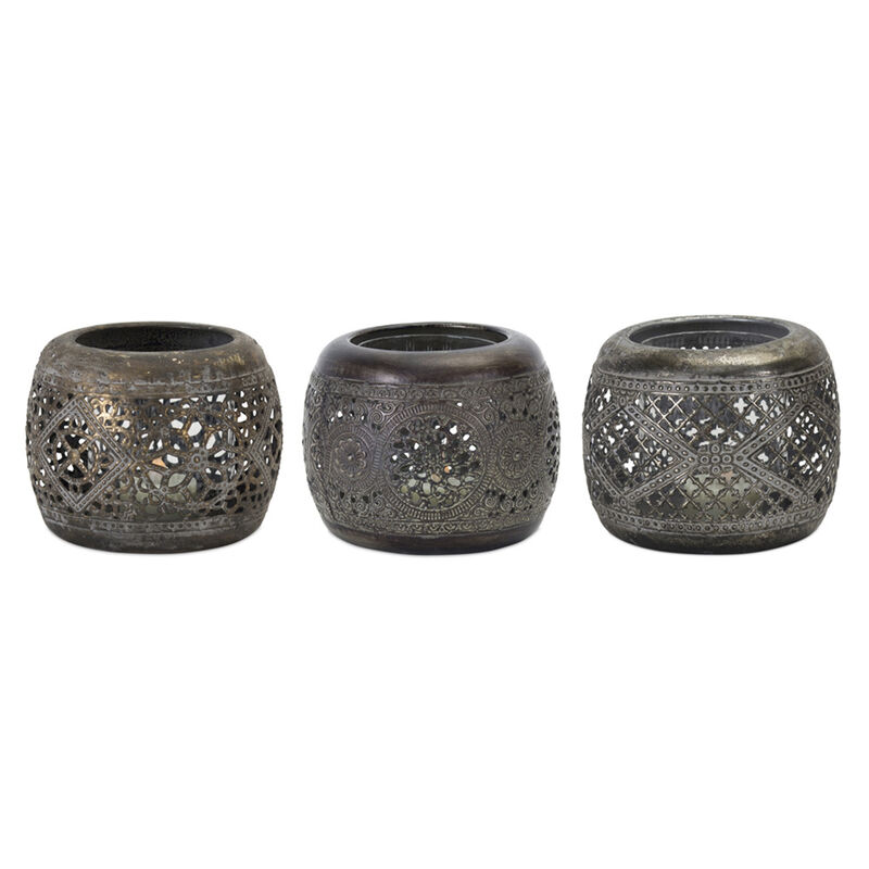 Set of 6 Decorative Votive Holders for Home D&eacute;cor and Candle Lighting