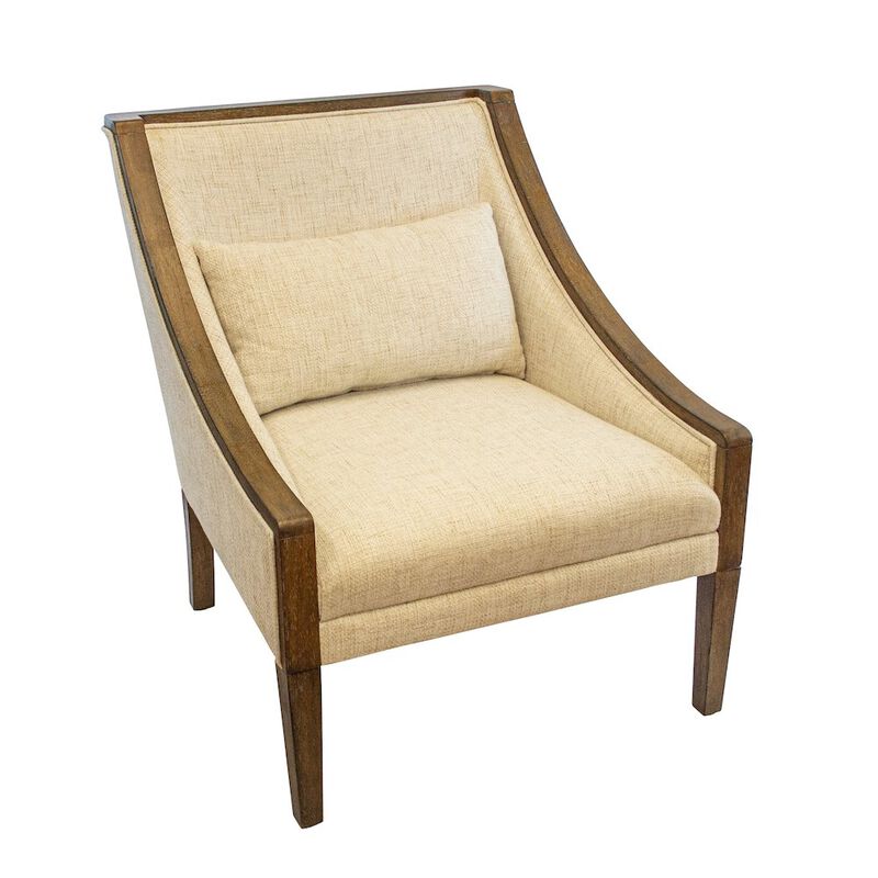 American Furniture Classics Os Home Occasional Side Accent Chair Desert Ivory