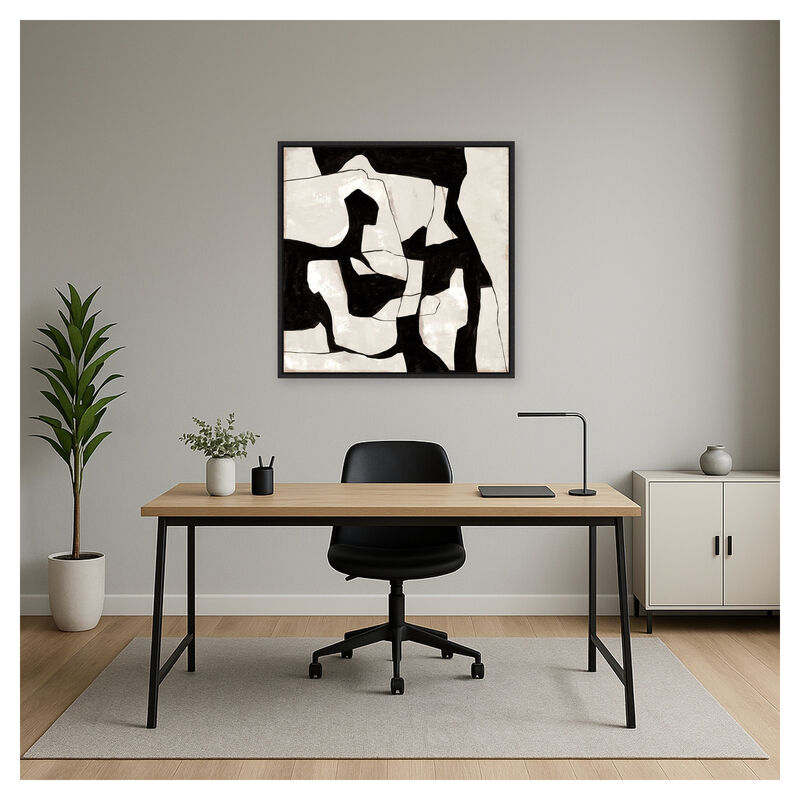 Contrasting Shapes in Motion II by Hannah Dawson Framed Canvas Wall Art image number 4