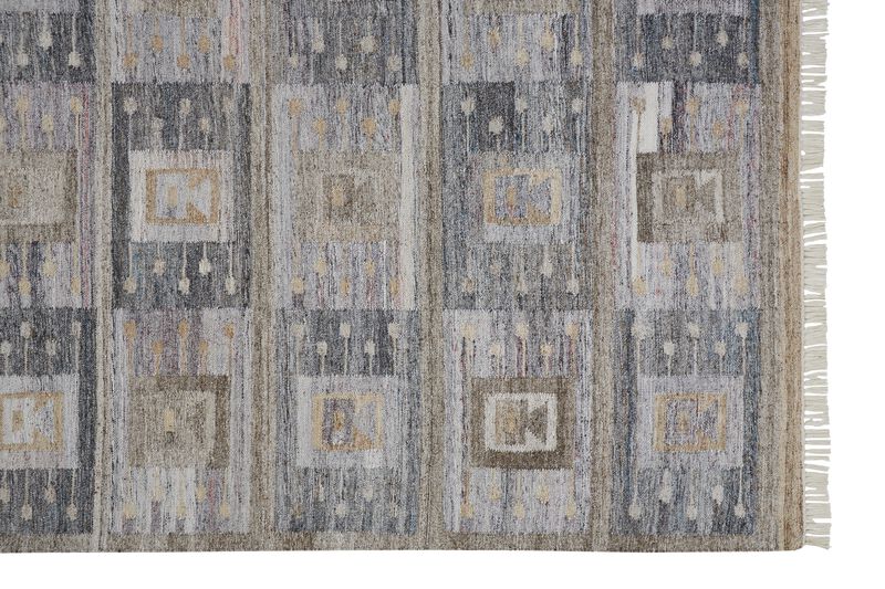 Beckett 0816F Gray/Taupe/Tan 5' x 8' Rug