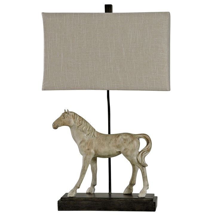 Dapple Gray Horse Lamp (Set of 2)