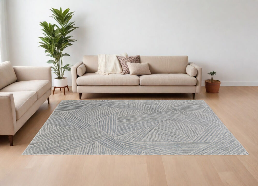 HomeRoots Abstract Hand Woven Area Rug