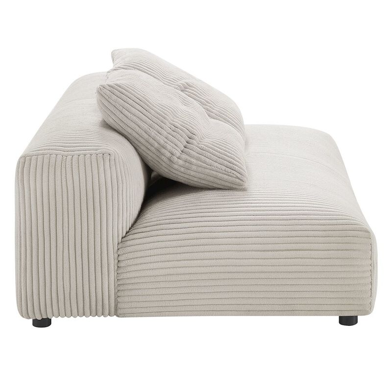 Modway Solace Modular Upholstered Fabric Armless Loveseat