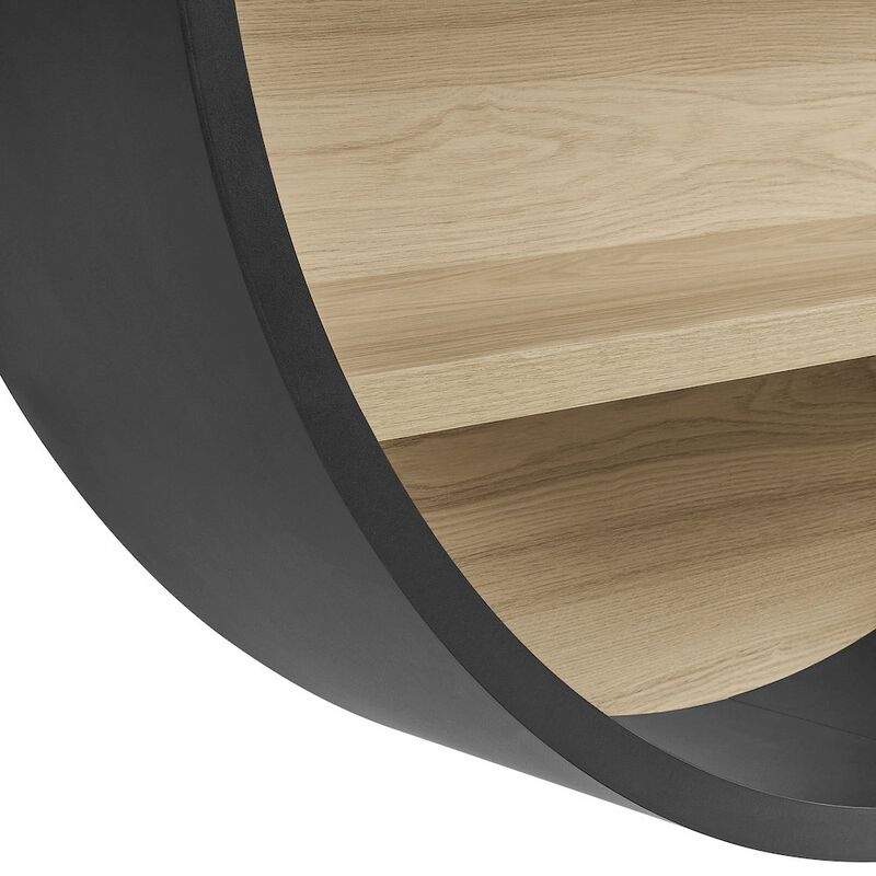 Romy 47" Round Wall Book Shelf image number 7