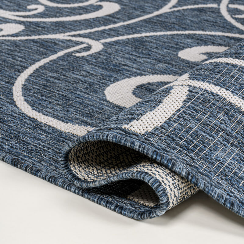 Maribel Traditional Classic All-Over Scroll Indoor/Outdoor Area Rug