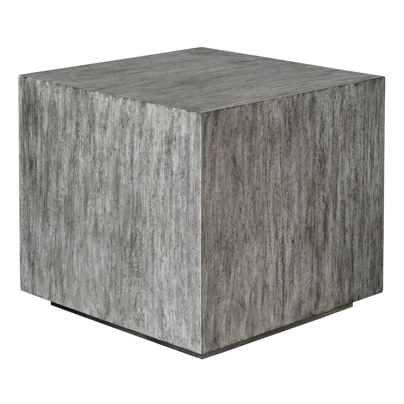 Kareem Modern Gray Side Table