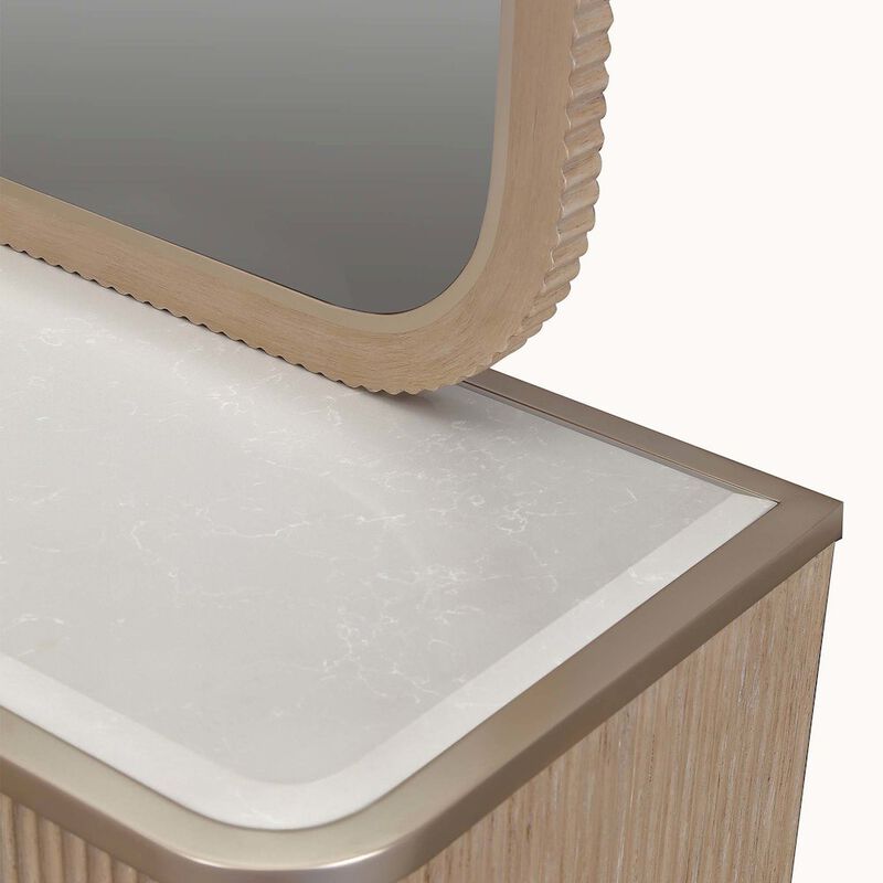 West Kensington Dresser with Mirror - Sea Salt Caramel image number 3