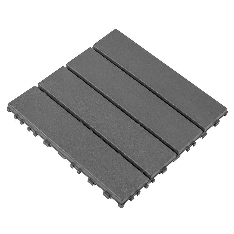 44 Pcs Plastic Interlocking Deck Tiles, Outdoor Patio Flooring, Waterproof Patio Pavers for Pool Balcony Backyard Porch image number 0