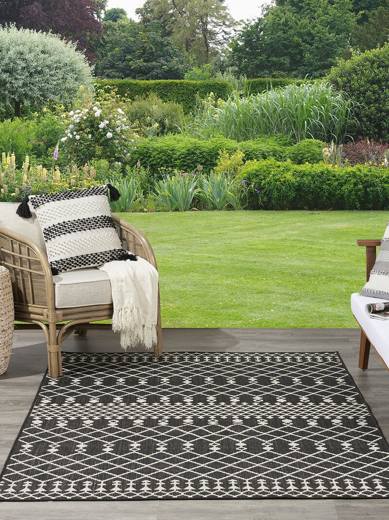 Positano POS02 Black 7' x 10' Rug image number 1