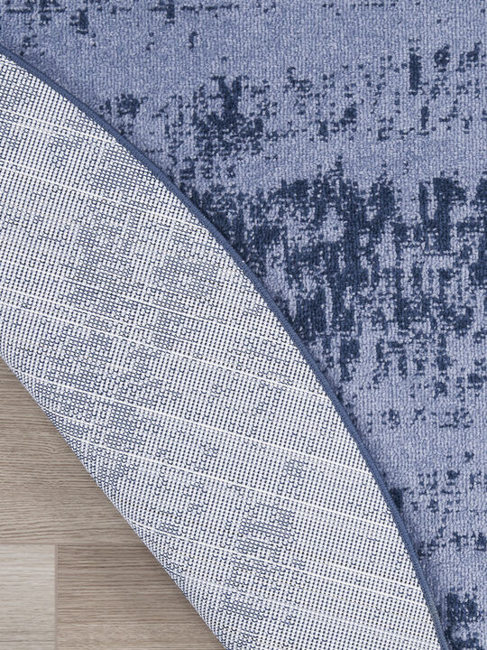 Nourison Essentials NRE03 Denim 4' x Round Rug