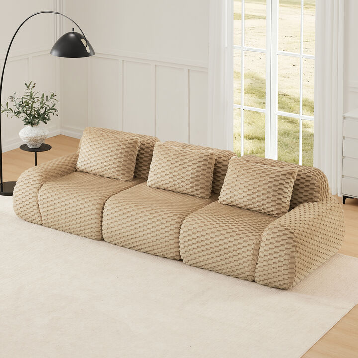 Merax Minimalist Modular Sofa with Flannelette Fabric