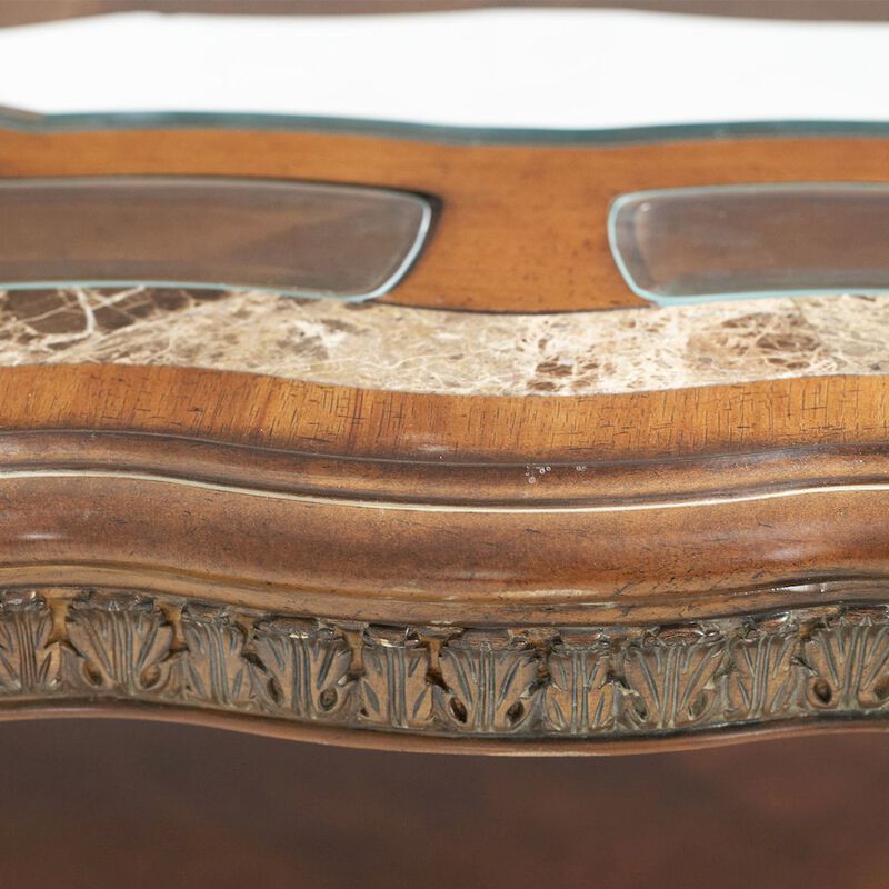 Michael Amini Villa Valencia Cocktail Table - Classic Chestnut