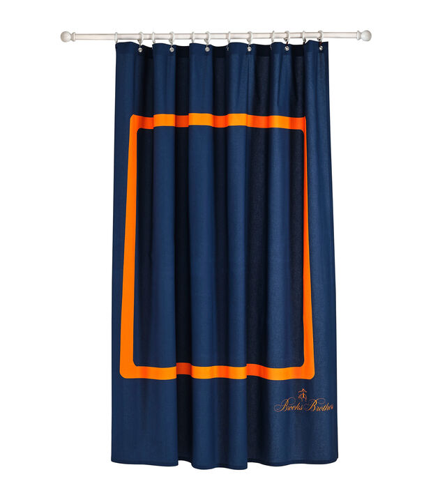 Brooks Brothers Contrast Frame Shower Curtain