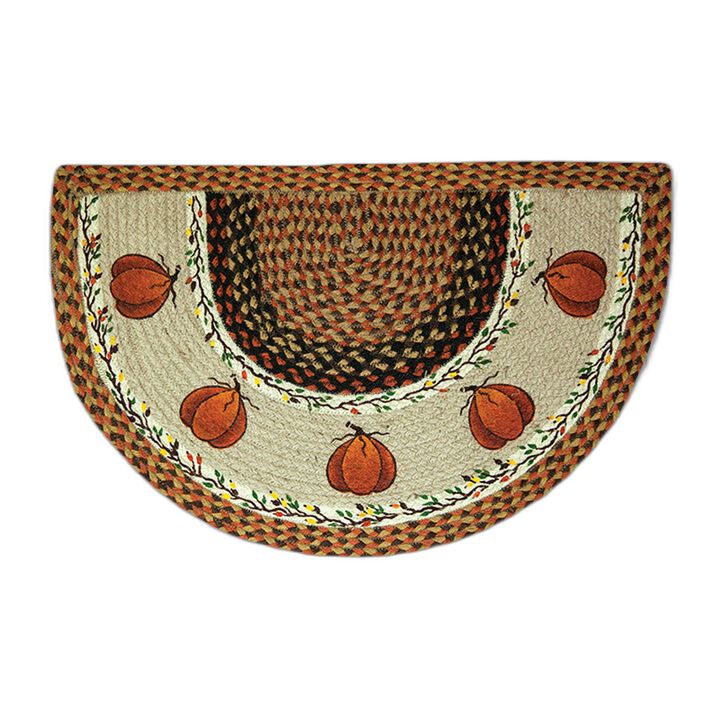 Earth Rugs Scp-222 Harvest Pumpkin Printed Slice 18 X 29