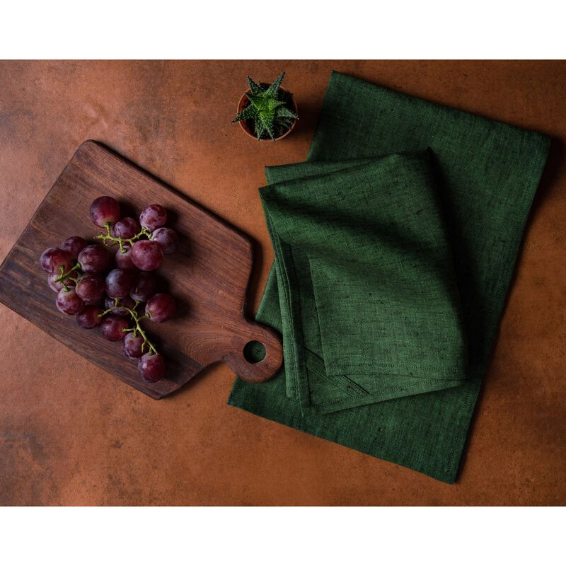 Solino Home 100% Pure Linen Kitchen Towels 17 x 26 Inch Set of 2 - Kitchen Linen