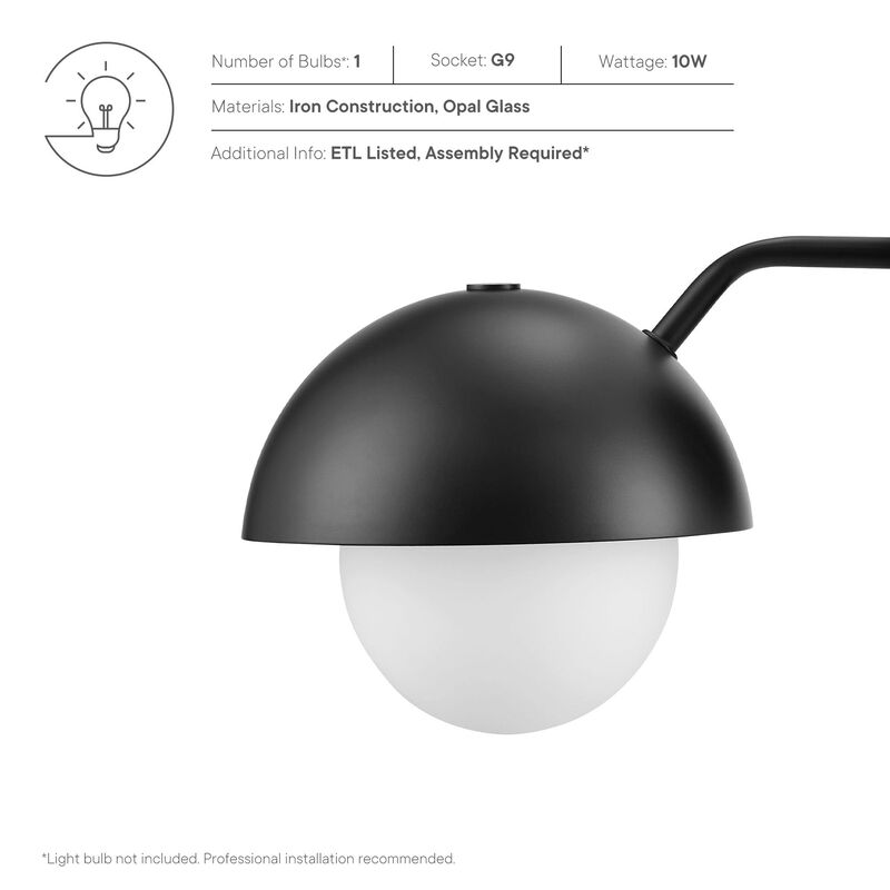 Eclipse Globe Wall Sconce image number 3