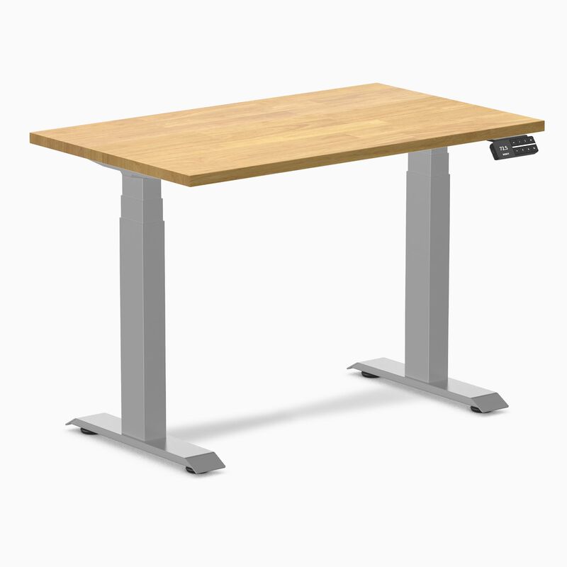 Desky Dual Mini Rubberwood Sit Stand Desk image number 0