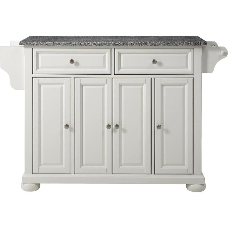 Alexandria Granite Top Full Size Kitchen Island/Cart