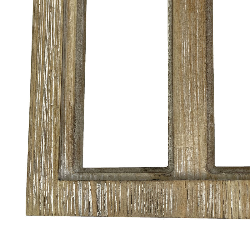 Whitewashed Wood Gothic Arch Window Frame Wall Decor 2 Piece Set image number 4
