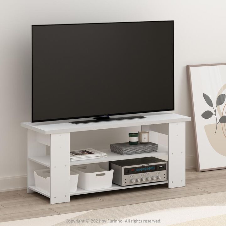 JAYA TV Stand Up To 55-Inch, White