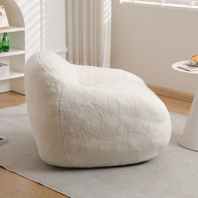 GOODSILO Spacious Comfort Memory Foam Bean Bag Sofa Chair With Armrests For Relaxation In Living Spaces And Bedrooms image number 4
