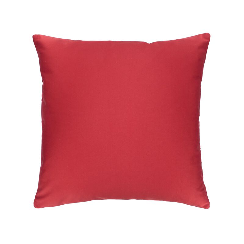 Napa Merlot Silk Velvet Ikat Pillow, 20" X 20"