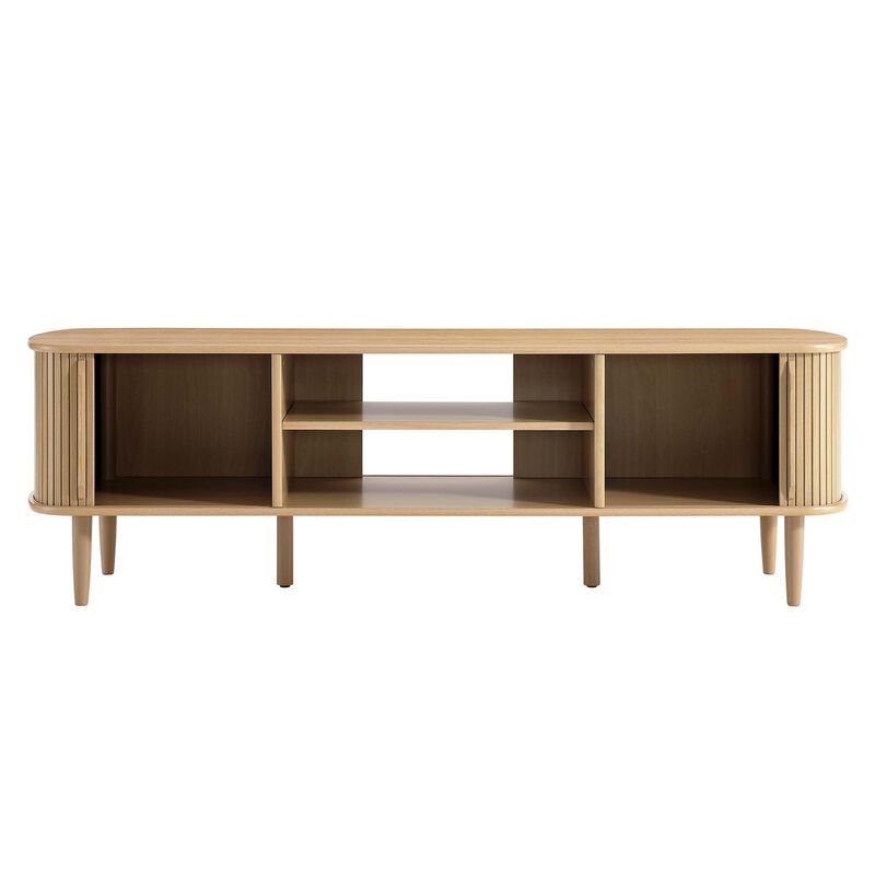 Modway EEI-6795-OAK Contour Wood, Oak, 63" TV Stand image number 6