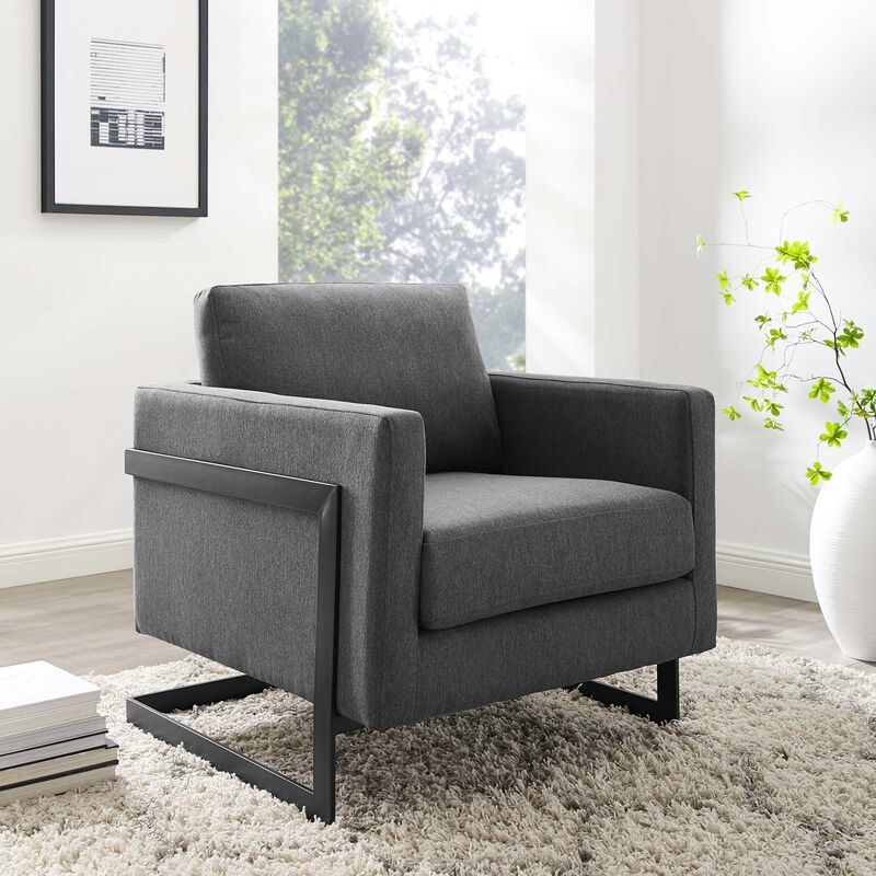 Posse Performance Velvet Accent Chair image number 1