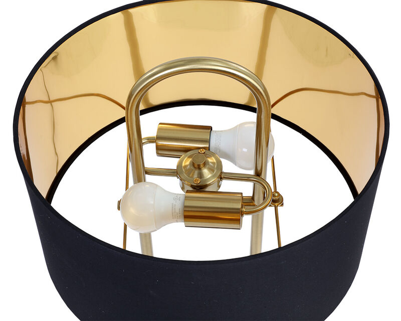 Briar Black Marble Matte Black Table Lamp image number 3