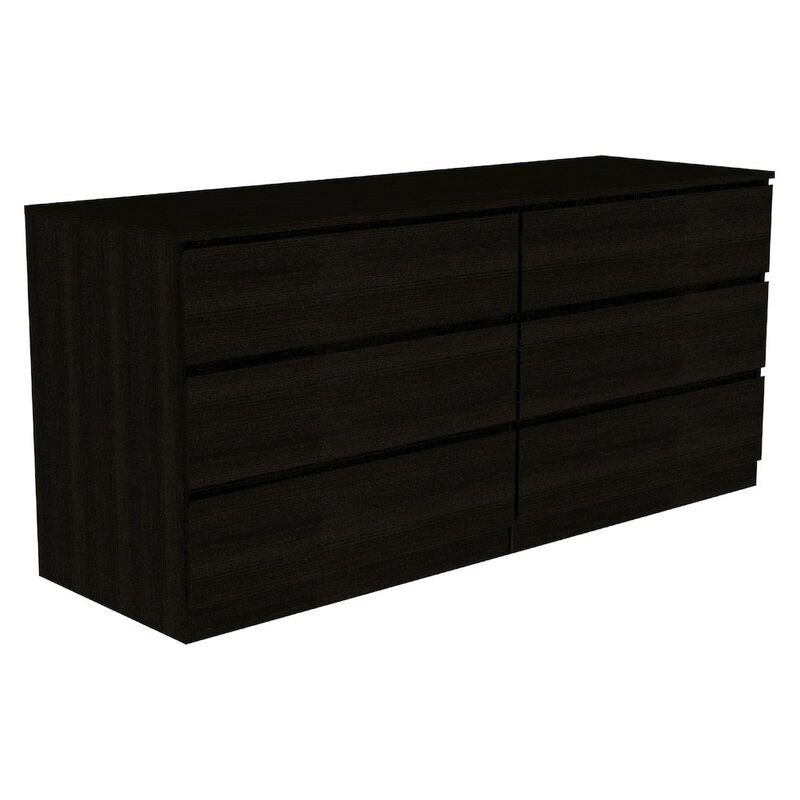 Plethoria Home 6-Drawer Rectangle Dresser Black Wengue image number 2