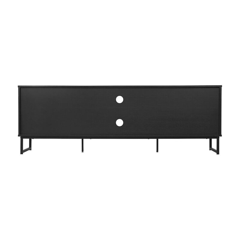 Flash Furniture Malaki Mid-Century Modern 65 Inch TV Stand, TV Stand for up to 70" TV's, Black image number 2
