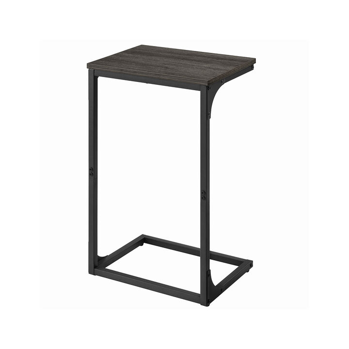 Hivvago Industrial C-Shaped Side Table