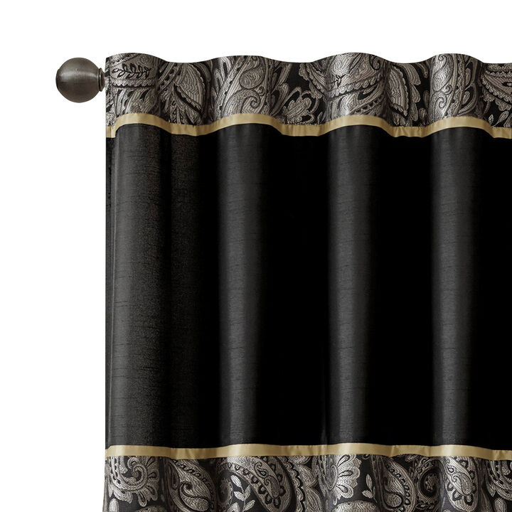Gracie Mills Thornton Jacquard Curtain Panel Pair - 50x108"