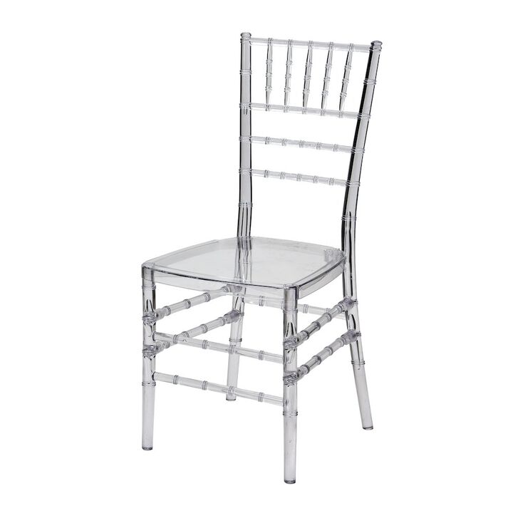 Commerical Seating Products Clear Chiavari Dining Chairs