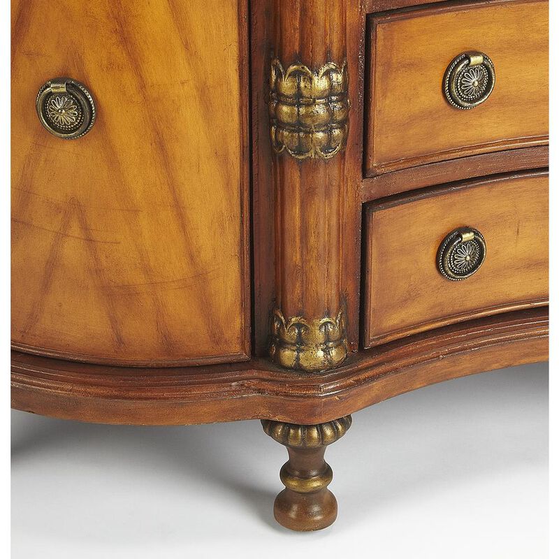 Butler Specialty Alberto Fossil Stone 53"W Sideboard, Multi-Color image number 4