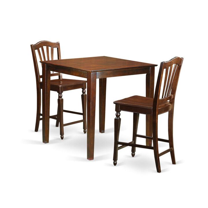 3 Pc Dining counter height set-pub Table and 2 dinette Chairs.